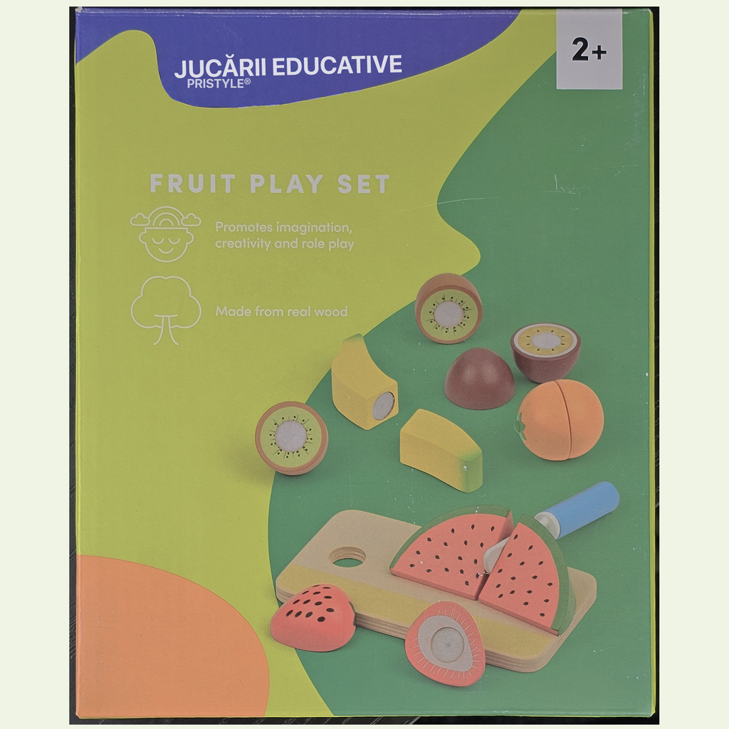 Set Jucarii Montessori Taiat din Lemn
