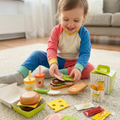 Set Jucarii Montessori Taiat din Lemn
