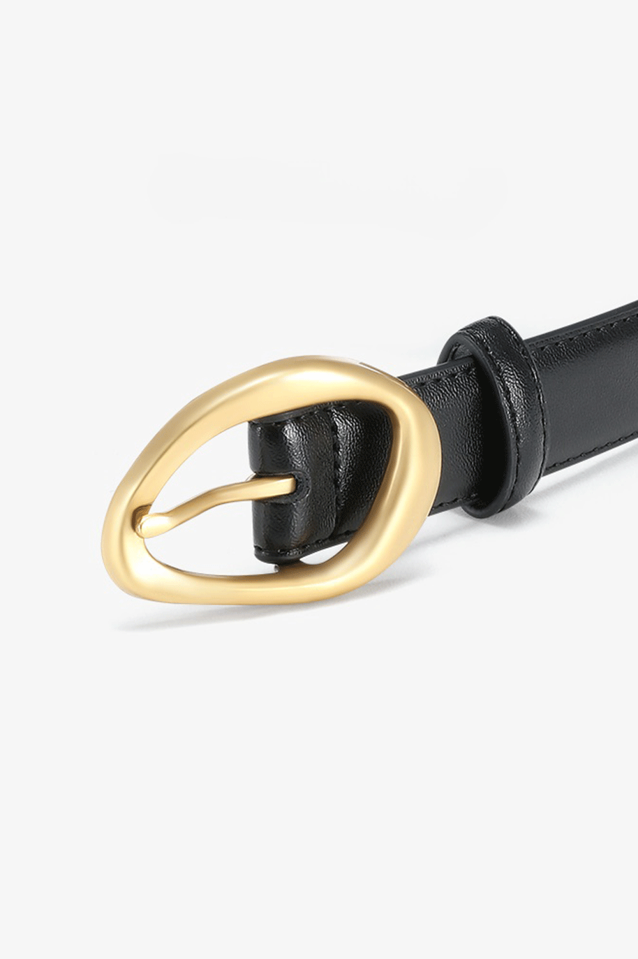Curea Eleganta pentru Femei din Piele Ecologica de Calitate Superioara si Catarama Aurie, PriStyle®