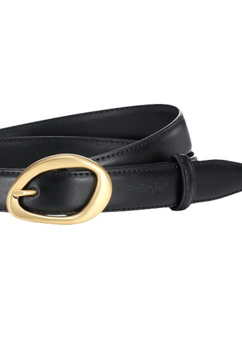 Curea Eleganta pentru Femei din Piele Ecologica de Calitate Superioara si Catarama Aurie, PriStyle®