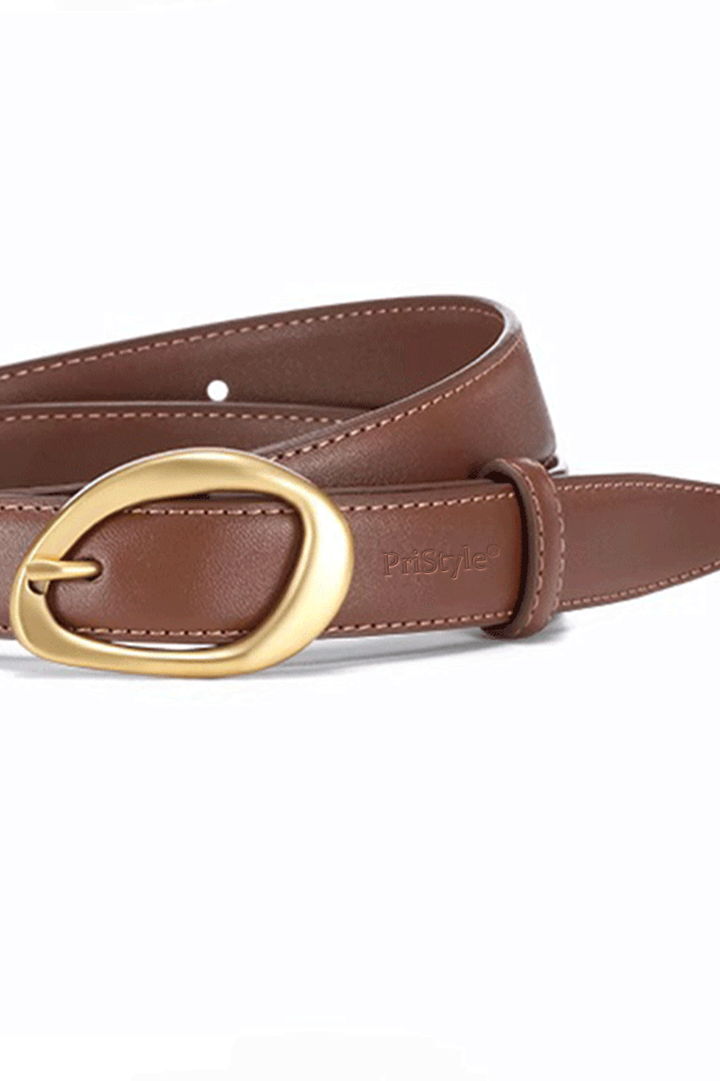 Curea Eleganta pentru Femei din Piele Ecologica de Calitate Superioara si Catarama Aurie, PriStyle®