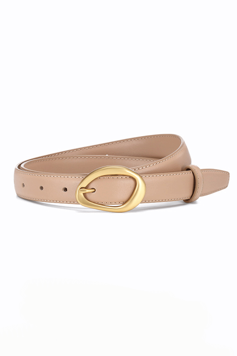 Curea Eleganta pentru Femei din Piele Ecologica de Calitate Superioara si Catarama Aurie, PriStyle®