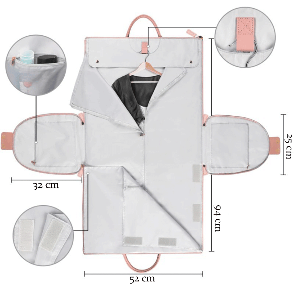 Troler Dama Geanta de Voiaj pe Roti Piele Ecologica Maner Telescopic