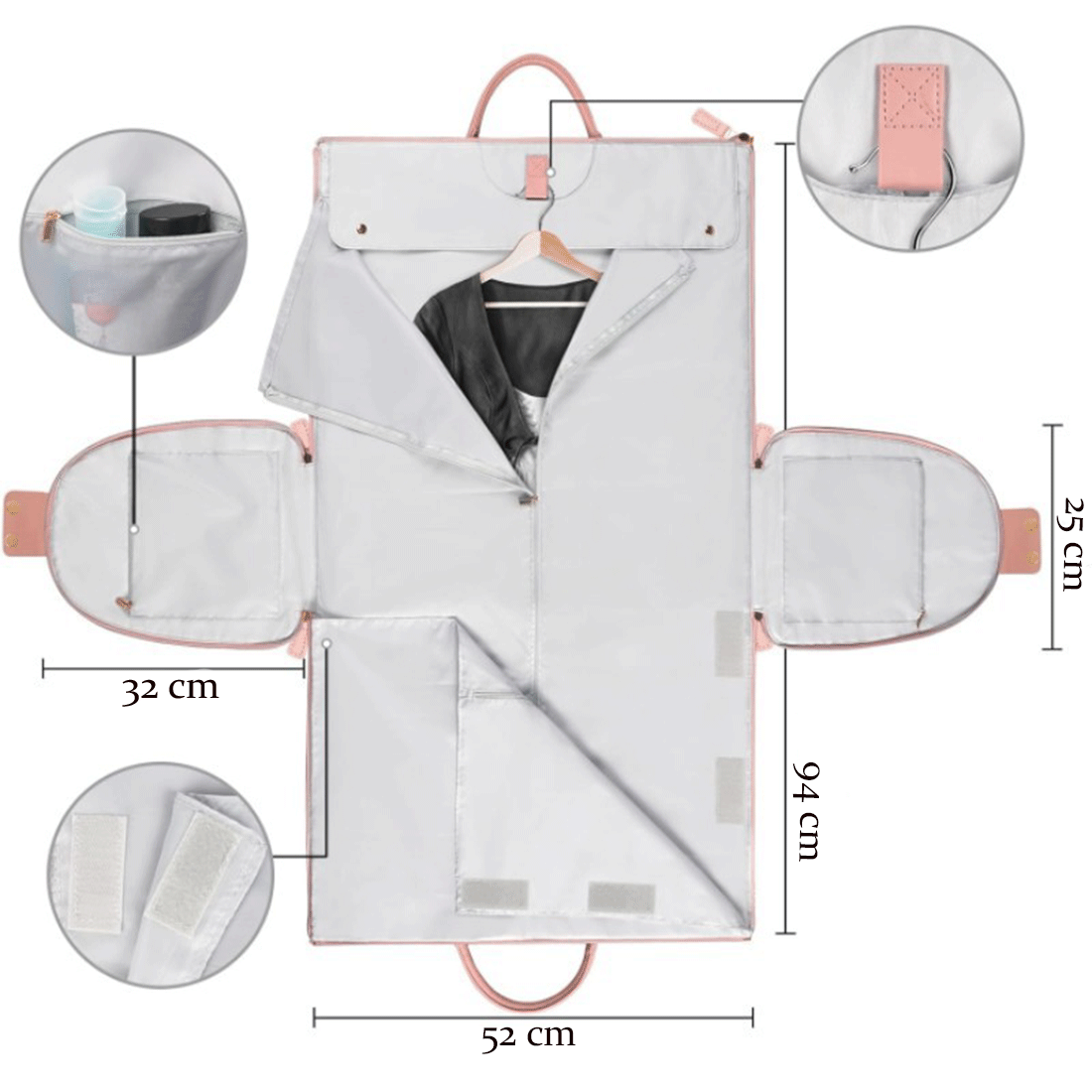 Troler Dama Geanta de Voiaj pe Roti Piele Ecologica Maner Telescopic