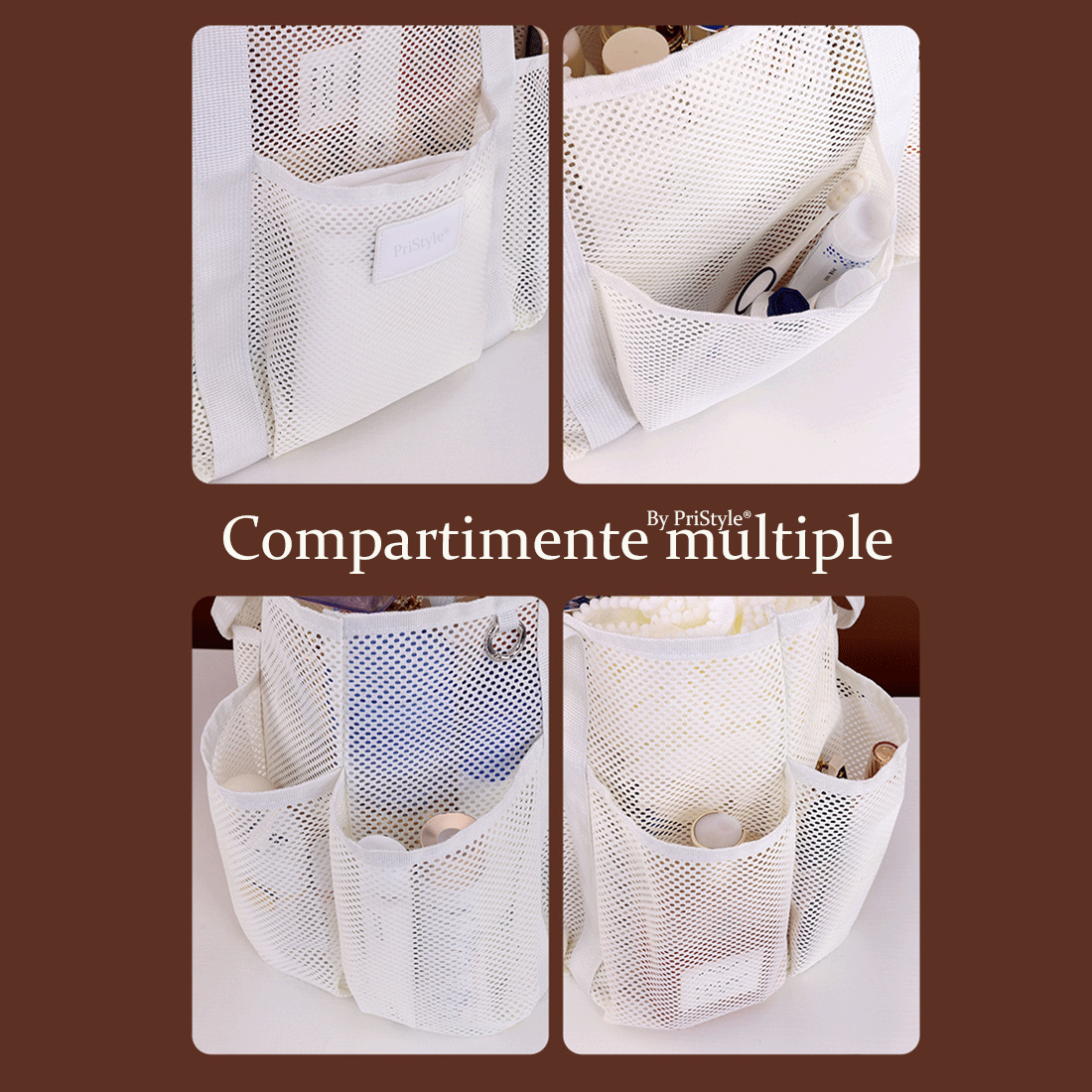Geanta de Plaja Multifunctionala din Plasa
