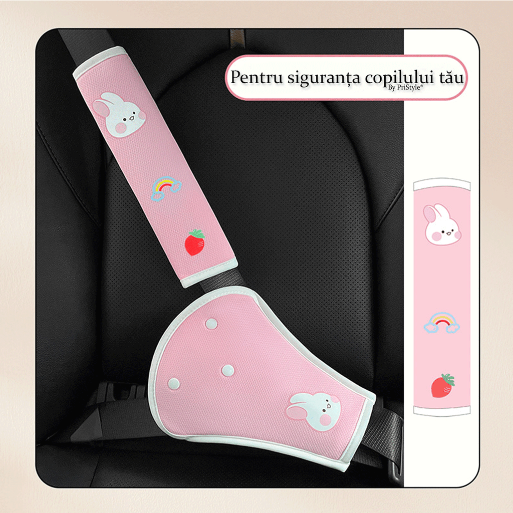 Huse Centura de Siguranta Auto Roz