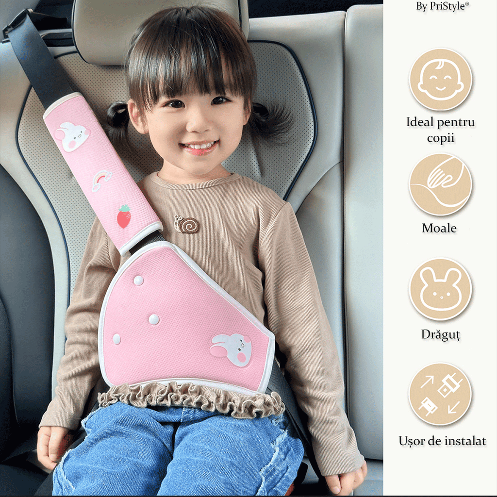 Huse Centura de Siguranta Auto Roz