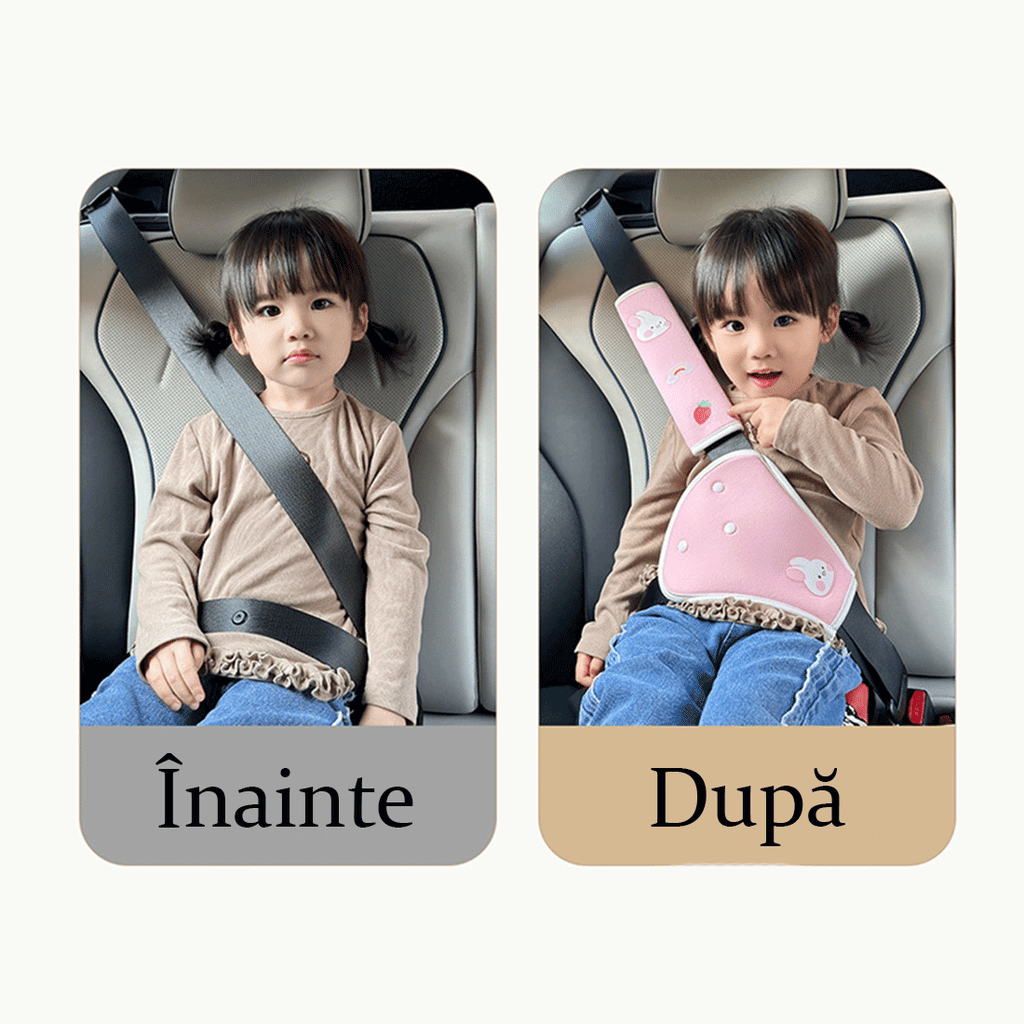 Huse Centura de Siguranta Auto Roz