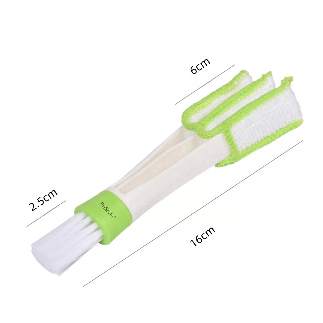 Perie de Curatare Santuri si Ventilatii Interioare Masina, pentru Suprafete Inguste si Dificile, 2 in 1 cu Microfibra De