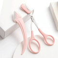 Set Profesional pentru Ingrijirea Sprancenelor, cu Foarfeca de Precizie si Lama de Ras cu Protectie, Ideal pentru Modela