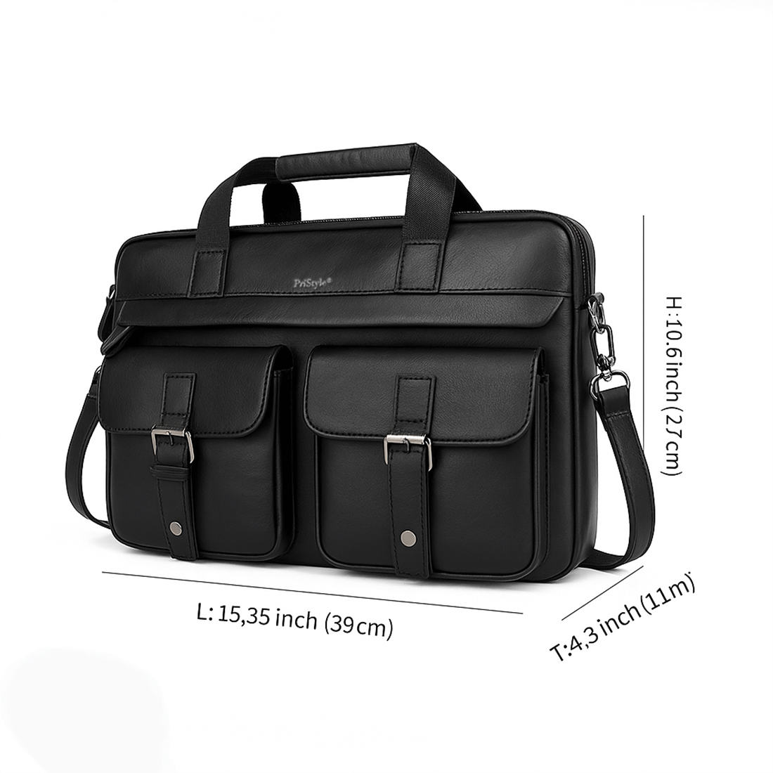 Geanta pentru Business sau Office din Piele Naturala Premium, pentru Laptop sau Documente, Multifunctionala, cu Comparti