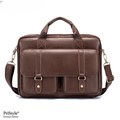 Geanta Business Multifunctionala, pentru Laptop si Documente, din Piele Naturala Premium, pentru Barbati, cu Bretea Regl