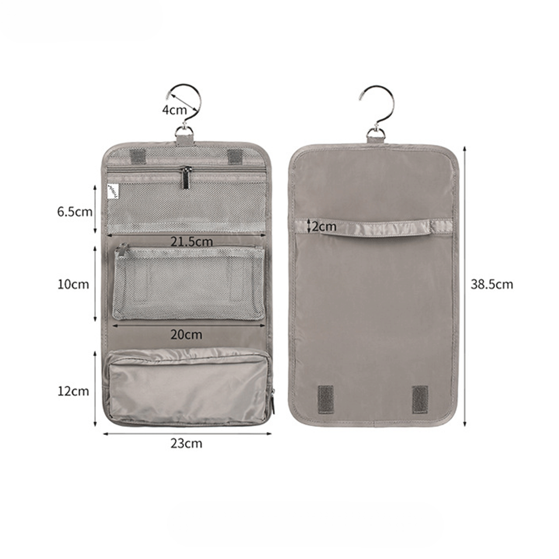 Geanta Organizator sau Depozitare Cosmetice si Accesorii Igiena, cu 2 Buzunare Modulare Detasabile, Utilizabile Independ