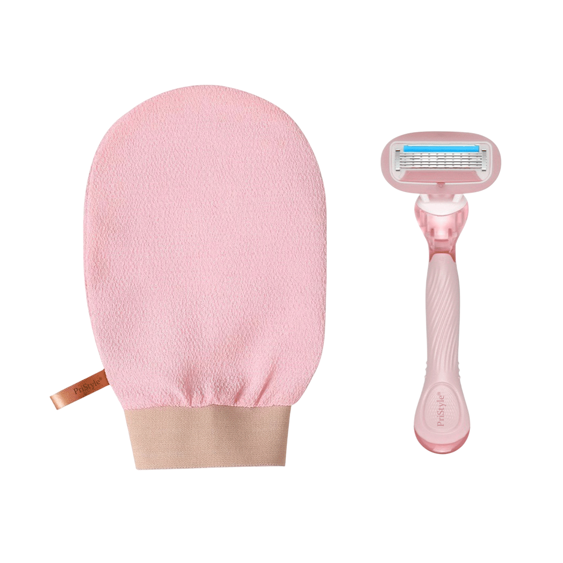 Set Manusa Exfolianta Corp si Aparat de Ras – Indeparteaza Celulele Moarte si Impuritatile, Piele Fina si Catifelata, Id