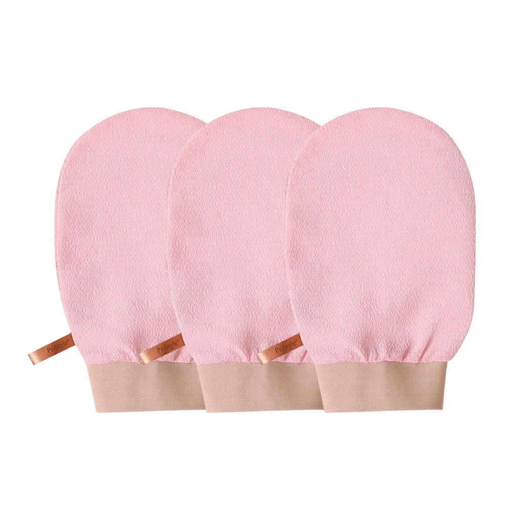 Set 3 Manusi Exfoliante Corp – Indeparteaza Celulele Moarte si Impuritatile, Piele Fina si Catifelata, Ideale pentru Dus