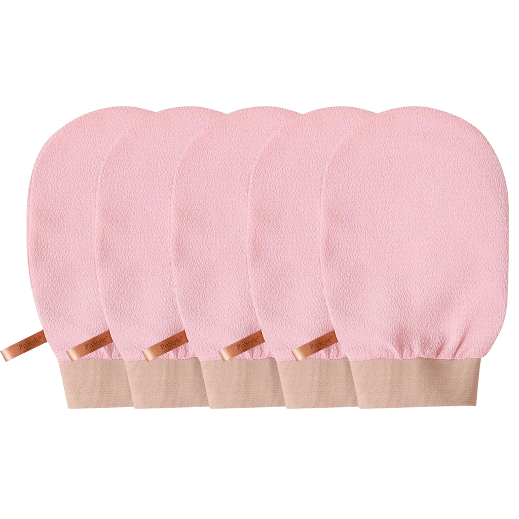 Set 5 Manusi Exfoliante Corp – Indeparteaza Celulele Moarte si Impuritatile, Piele Fina si Catifelata, Ideale pentru Dus