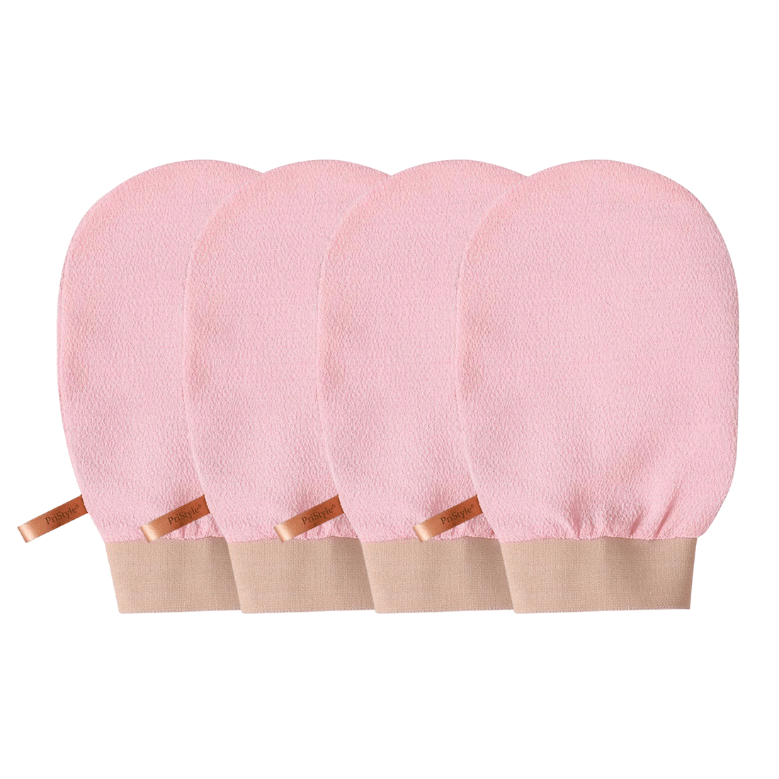 Set 4 Manusi Exfoliante Corp – Indeparteaza Celulele Moarte si Impuritatile, Piele Fina si Catifelata, Ideale pentru Dus