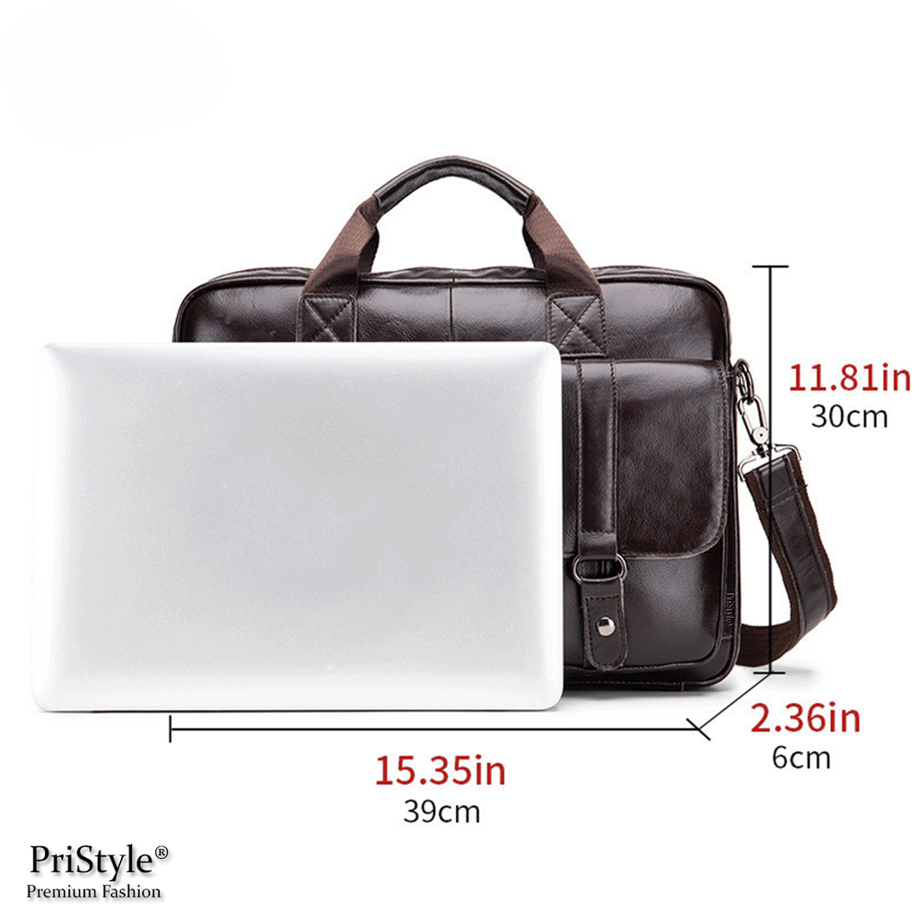 Geanta Business Multifunctionala, pentru Laptop si Documente, din Piele Naturala Premium, pentru Barbati, cu Bretea Regl