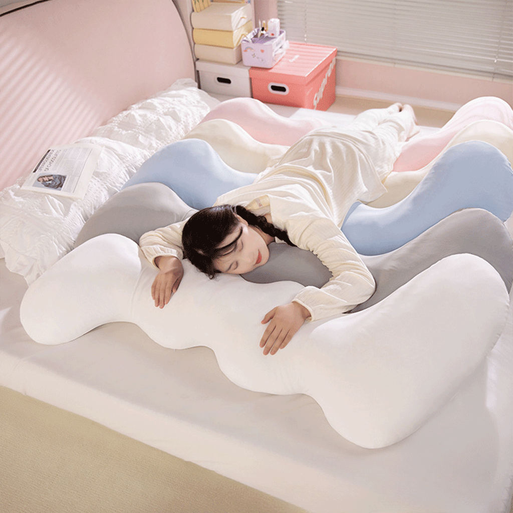 Perna pentru Corp Tip Body Pillow pentru Dormit Lateral, cu Efect Racoritor, Design Ergonomic, Suport pentru Spate