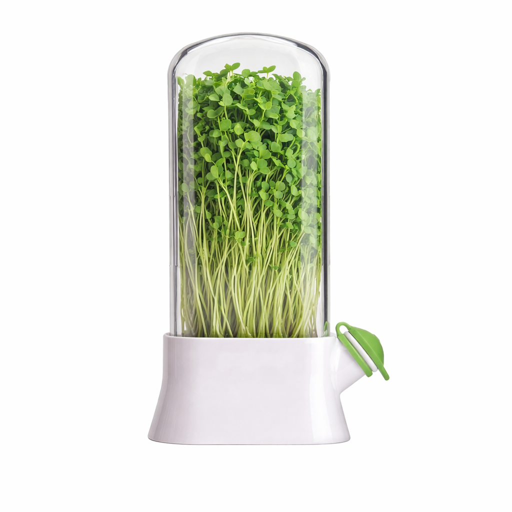 Germinator pentru Microplante cu Capac Transparent, Mini Sera pentru Cultivare Acasa, Suport de Crestere pentru Germeni,