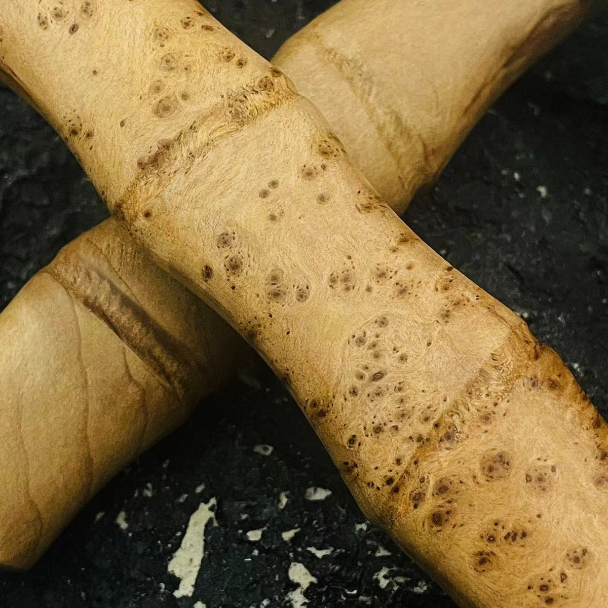 Cutit handmade Premium, 'Amicul Samuraiului', cu Maner si Teaca din Lemn de Bambus Natural, 22cm, PriStyle®