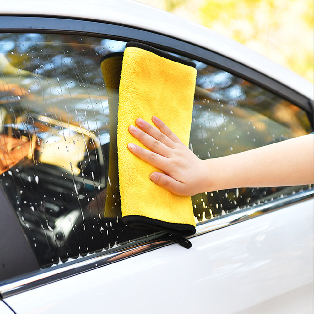 Laveta Auto, Pentru Uscarea Masinii dupa Spalare, Prosop Microfibra Absorbant 60x40, Reutilizabil 200 Spalari, Galben/Ne
