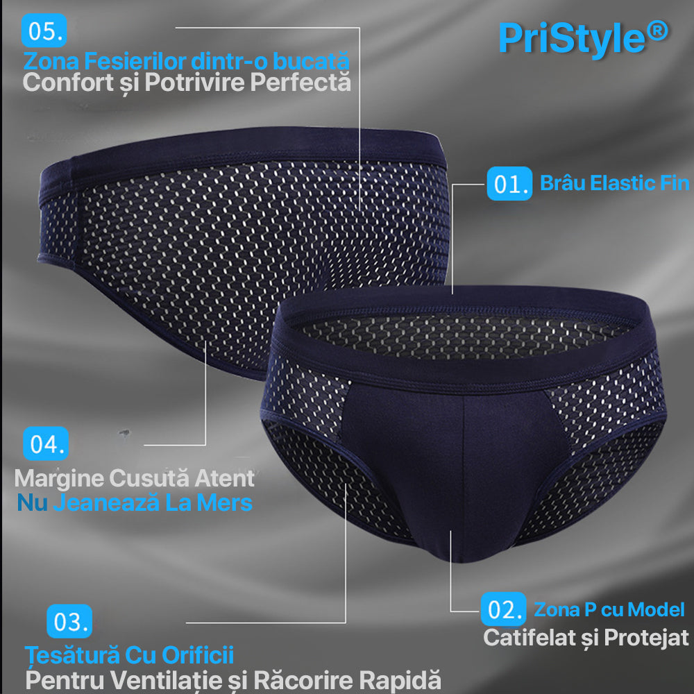 Chiloti pentru Barbati sau Baieti, cu Uscare Rapida si Ventilare Puternica, Perfecti pentru Activitati Sportive, Negru M