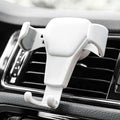 Suport Auto pentru Telefon, cu prindere pe grilajul Ventilatiei Masinii, Universal, Rotire 360 de grade, Alb, PriStyle®