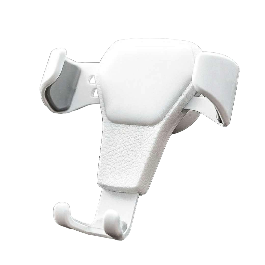 Suport Auto pentru Telefon, cu prindere pe grilajul Ventilatiei Masinii, Universal, Rotire 360 de grade, Alb, PriStyle®