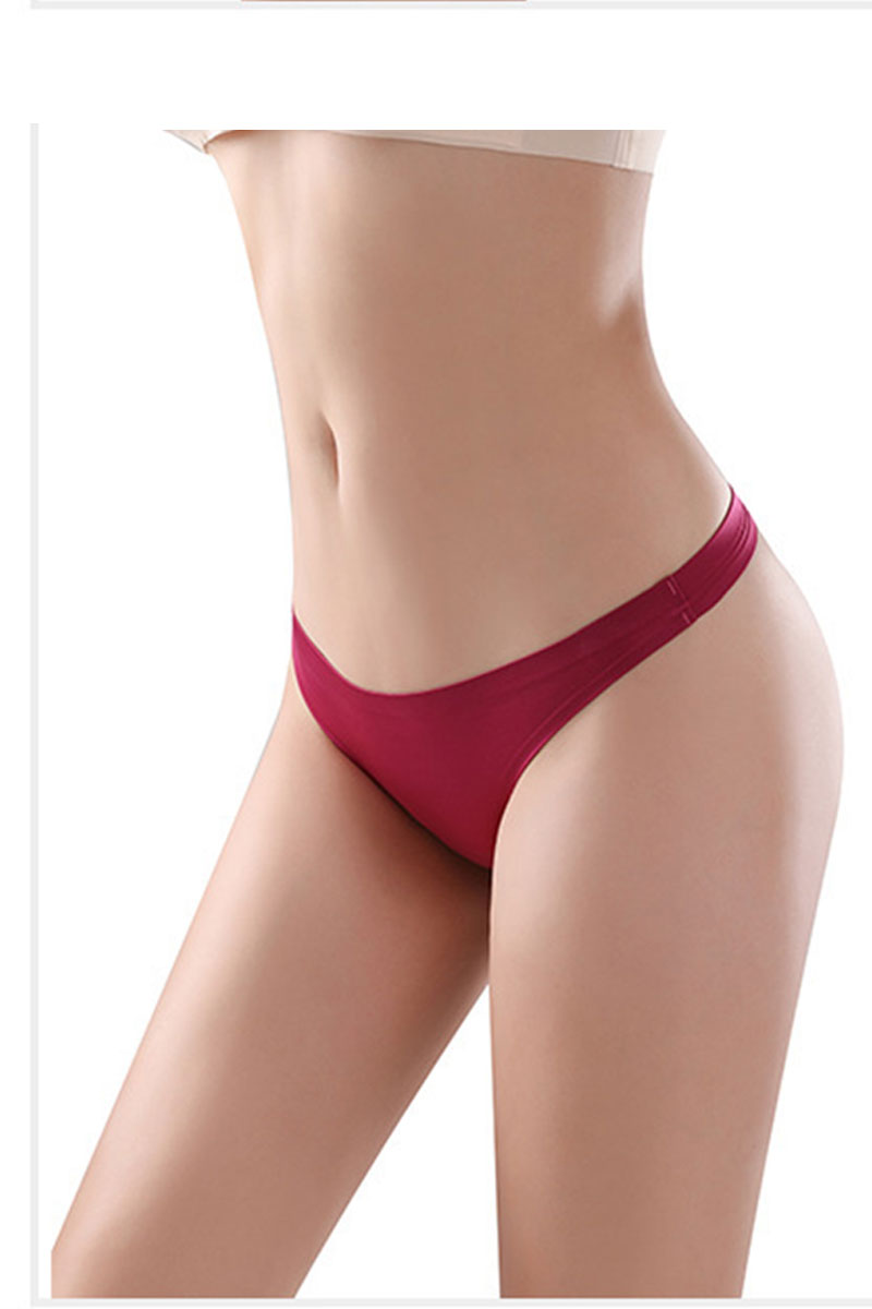 Chiloti de dama Premium tip Tanga, Satinati, Respirabili si Sexy, Fara Cusatura