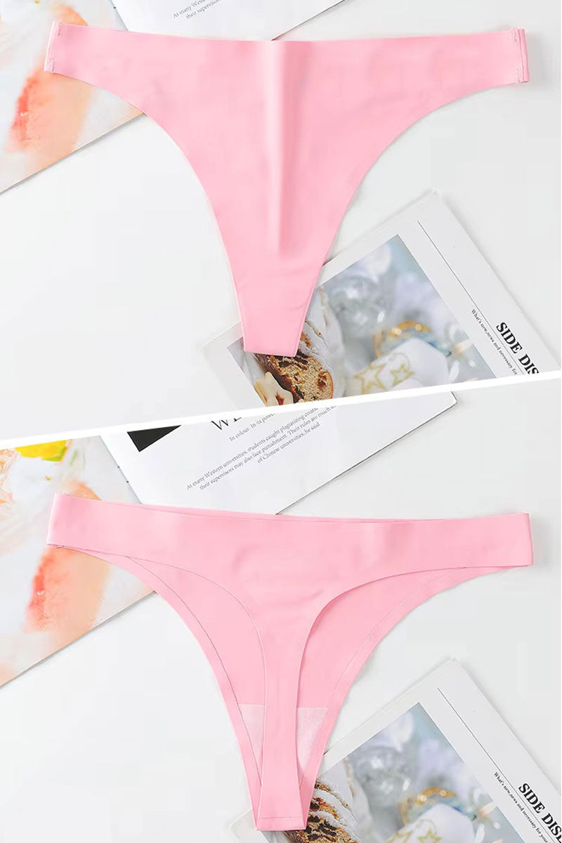 Chiloti de dama Premium tip Tanga, Satinati, Respirabili si Sexy, Fara Cusatura