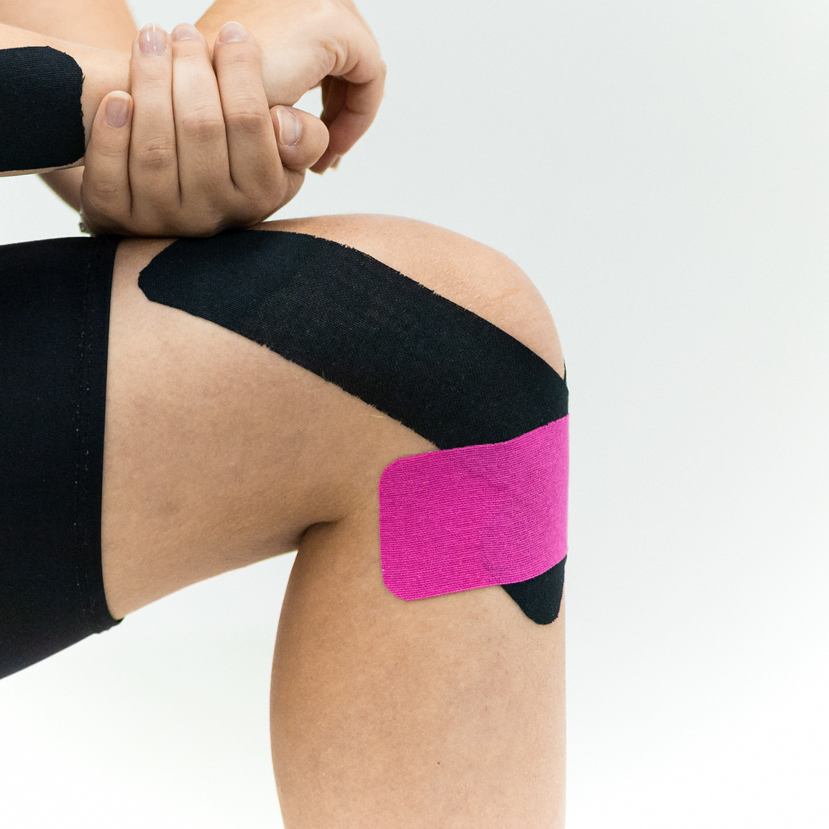 Banda Kinesiologica Pentru Sportivi, 10m x 5cm, 130-140%, Negru