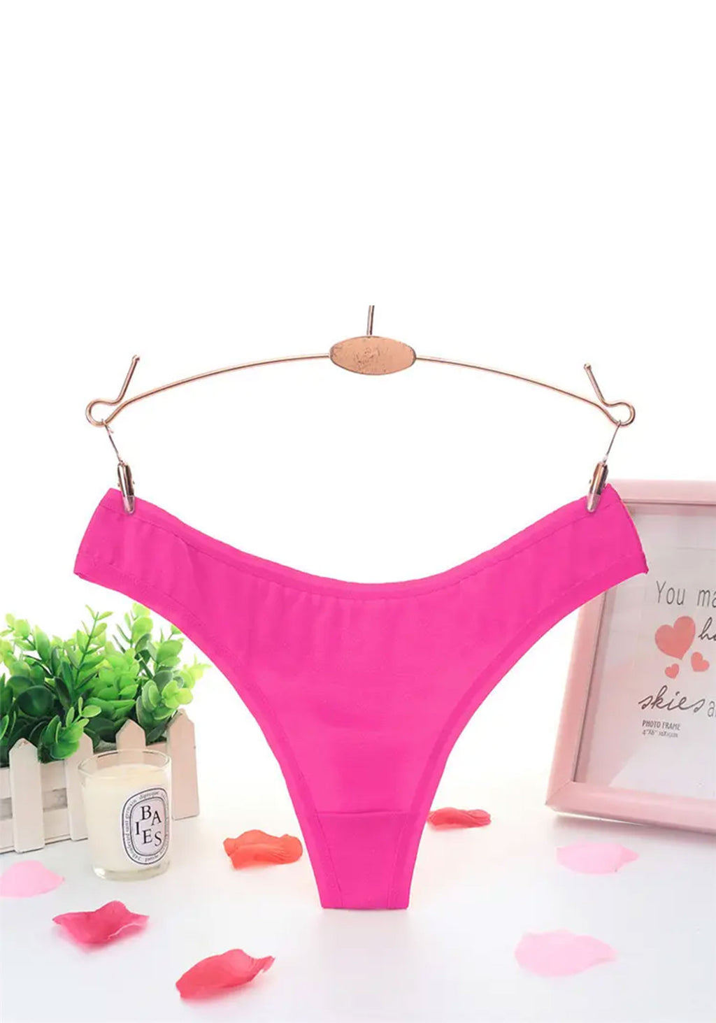 Chiloti Tanga Dama, Elastici, Marime Universala Compatibil S, M, L, 30-45 cm