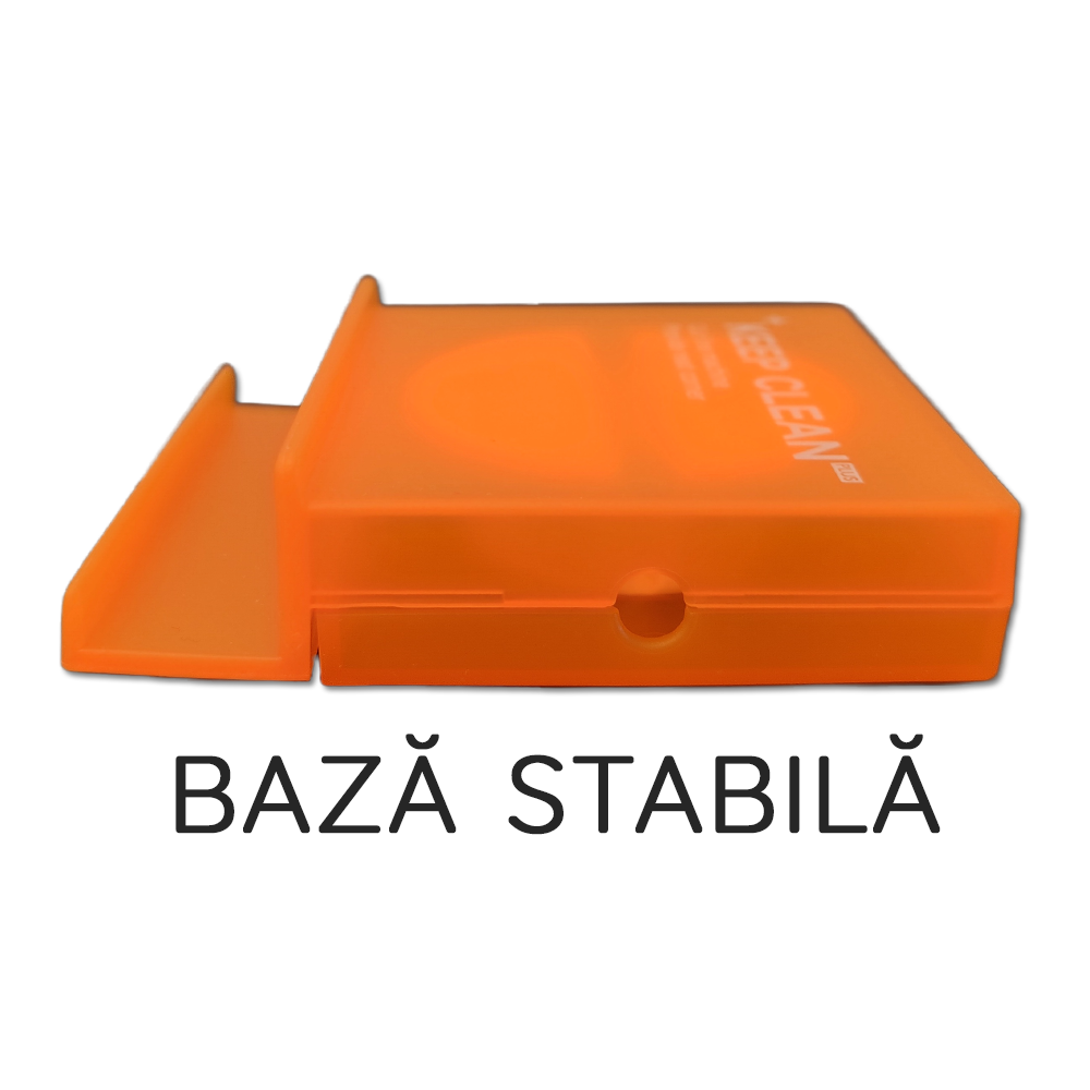 Suport Organizare Cabluri cu 2 Slot Pastrare Cheita SIM, Organizator Cablu Incarcator cu Stand de Telefon Inclus, Pristy