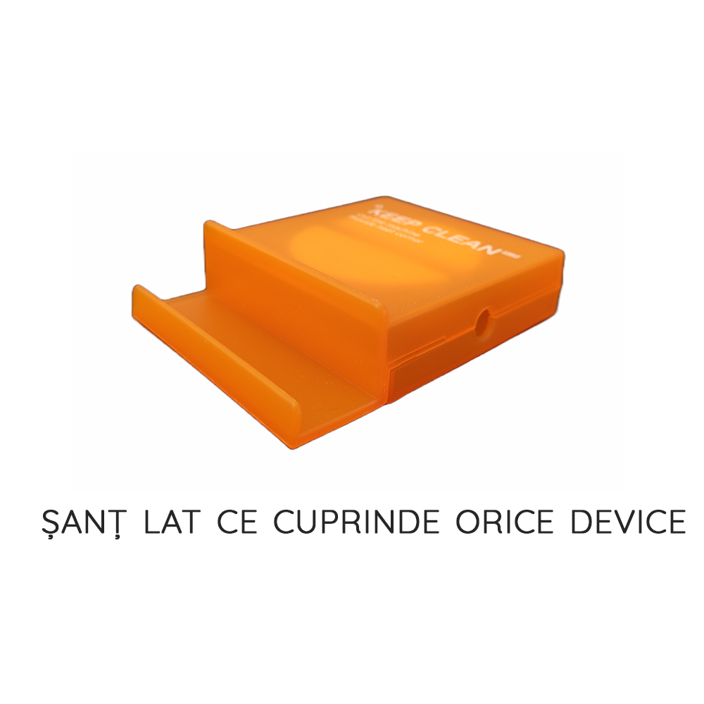 Suport Organizare Cabluri cu 2 Slot Pastrare Cheita SIM, Organizator Cablu Incarcator cu Stand de Telefon Inclus, Pristy