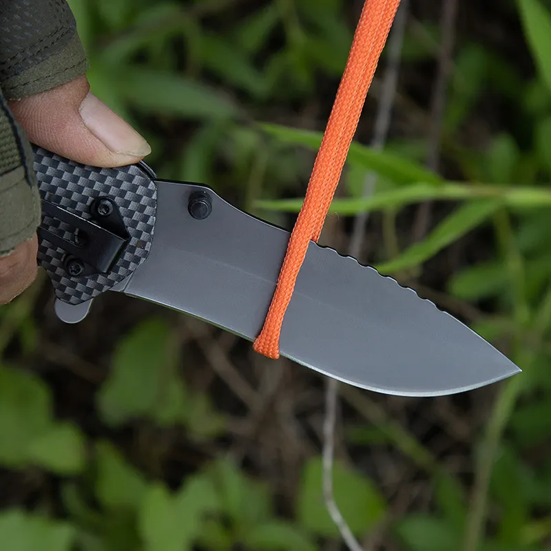 Cutit Premium Pliabil tip briceag, Cu Blocare Lama, pentru camping, vanatoare, supravietuire si bushcraft, Maner de Masl