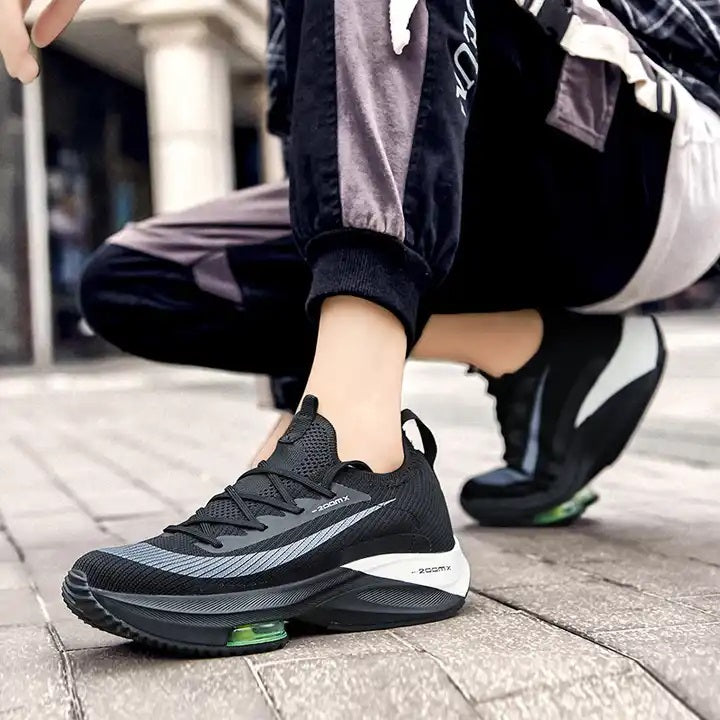 Pantofi Sport pentru Barbati si Femei, PriStyle® 2OOMx, Amortizare prin Camera de Aer, cu Talpa Ergonomica si Mesh Respi