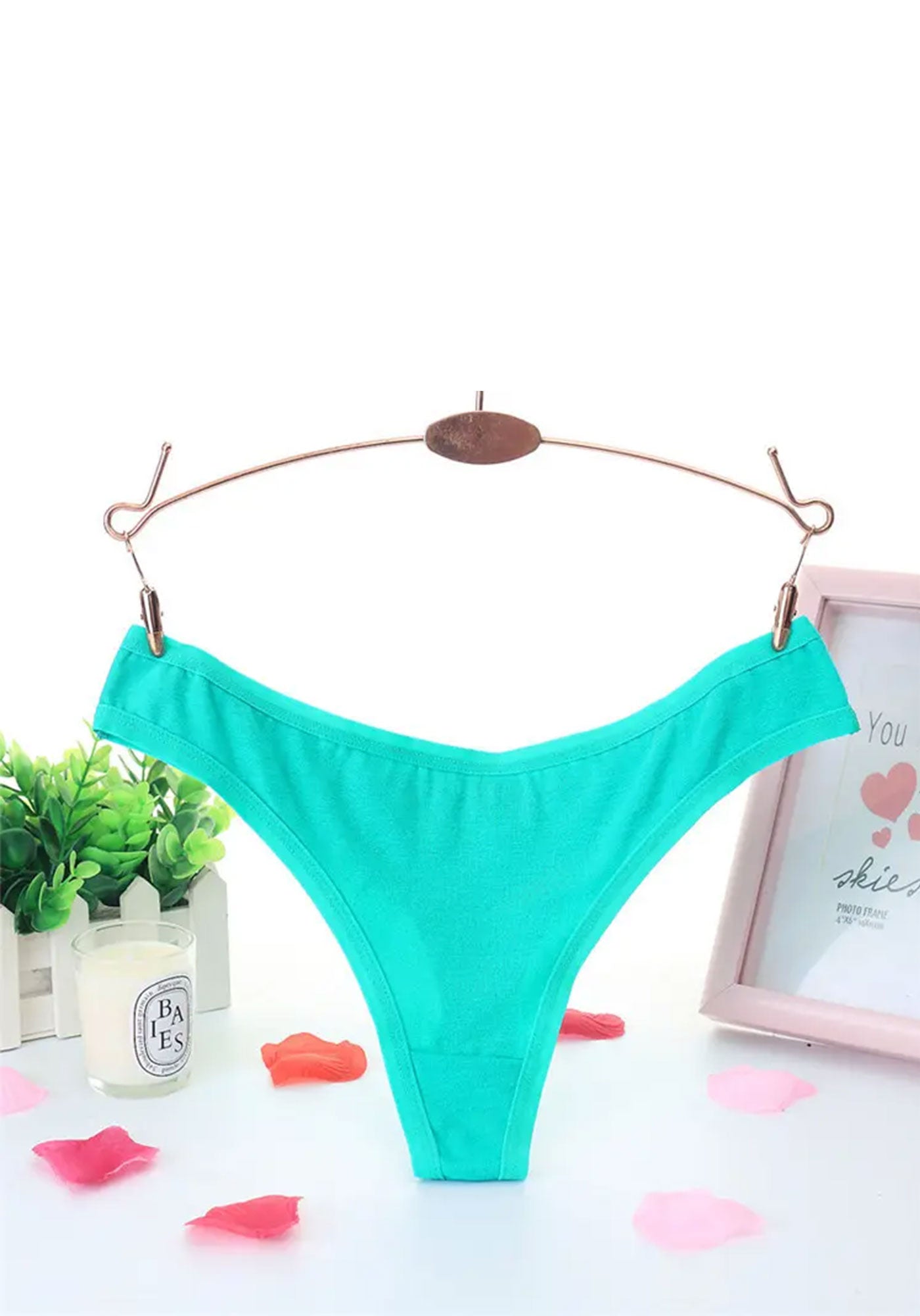 Chiloti Tanga Dama, Elastici, Marime Universala Compatibil S, M, L, 30-45 cm