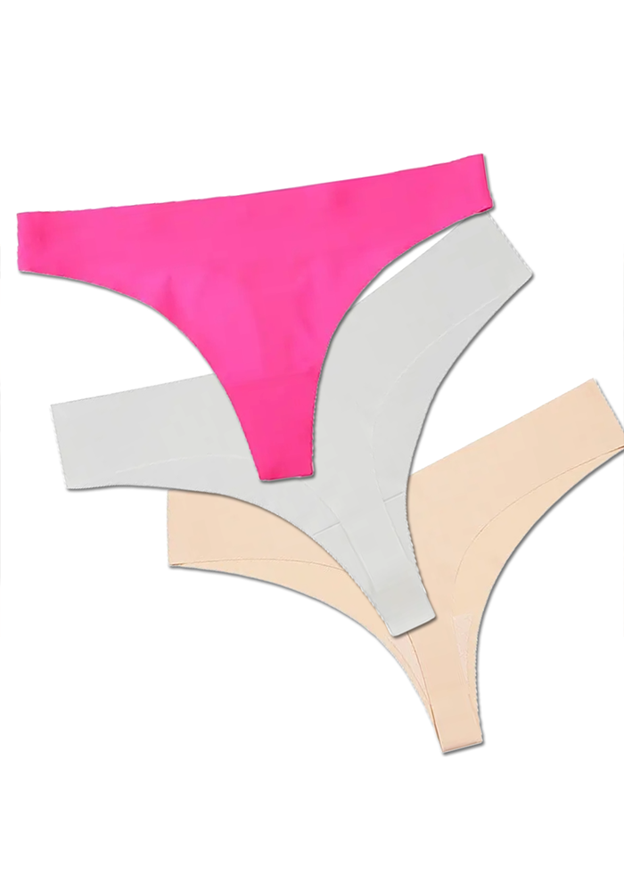 Chiloti de dama Premium tip Tanga, Satinati, Respirabili si Sexy, Fara Cusatura