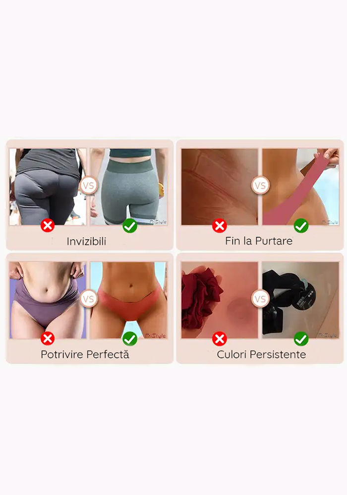 Chiloti de dama Premium tip Tanga, Satinati, Respirabili si Sexy, Fara Cusatura