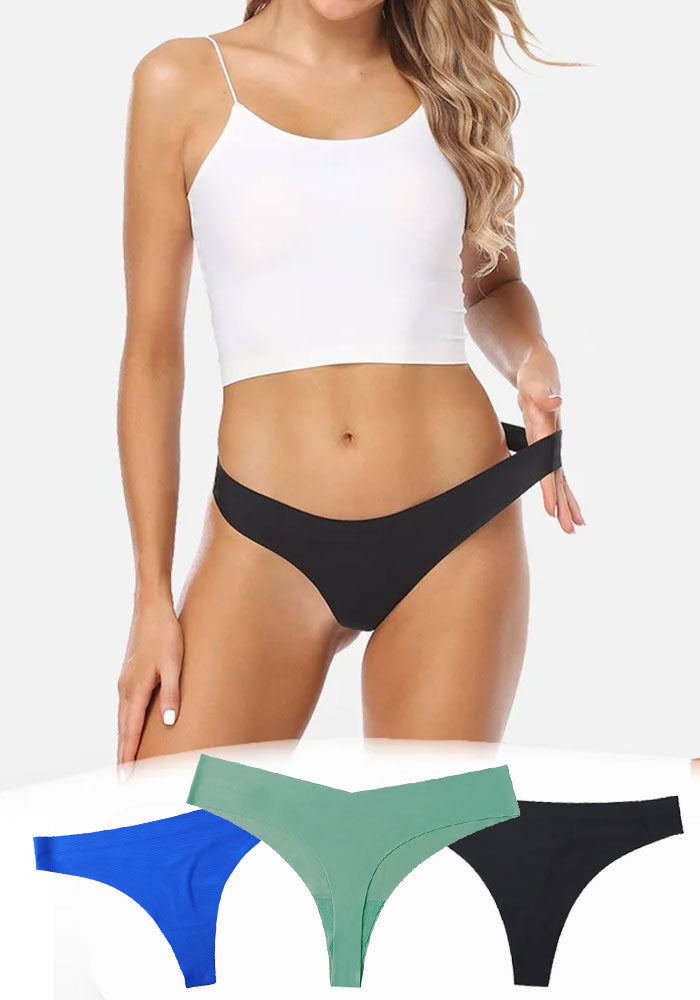 Chiloti de dama Premium tip Tanga, Satinati, Respirabili si Sexy, Fara Cusatura