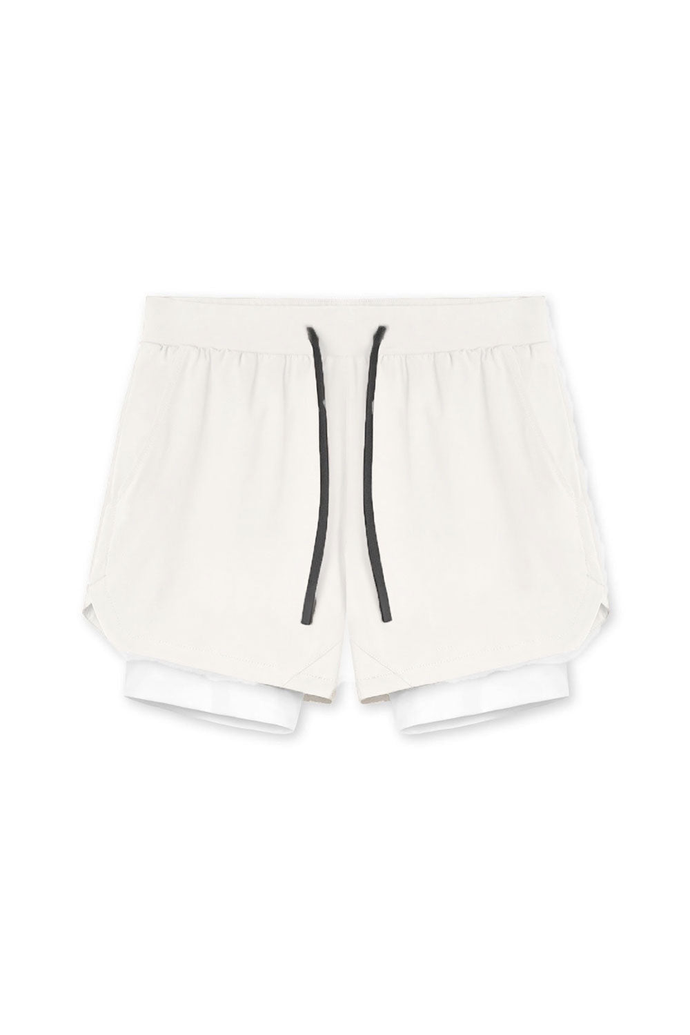 Pantaloni Scurti in Doua Straturi, Elastici si Respirabili, pentru Sala, Fitness sau Sport, Cu 3 Buzunare, Loc de Telefo