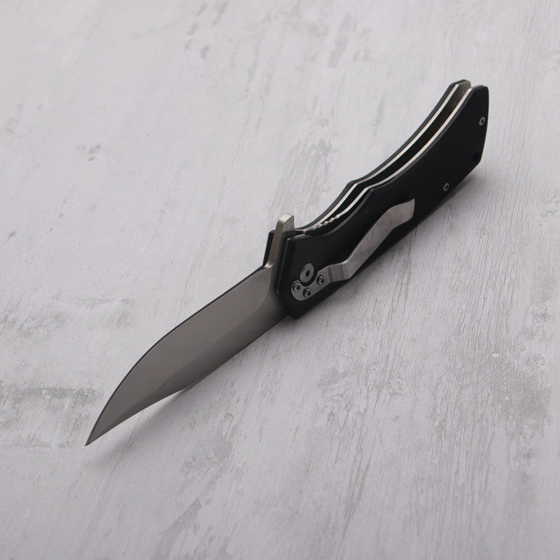 Cutit Pliabil Premium, tip Briceag, cu Sistem de Blocare Lama, pentru Camping, Vanatoare, Supravietuire si Bushcraft, La