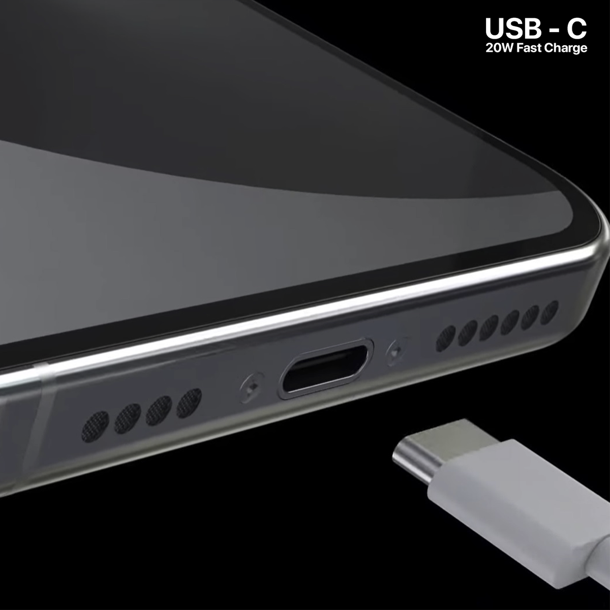 Incarcator rapid USB-C Compatibil cu iPhone 15 / 15 Pro / 15 Pro Max, FastCharge 25W, PriStyle®, Negru