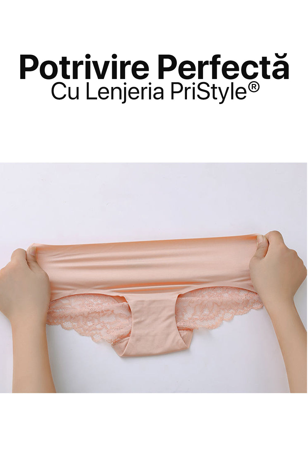 Set Chiloti pentru Dama, din Matase Sintetica, cu Dantela Transparenta