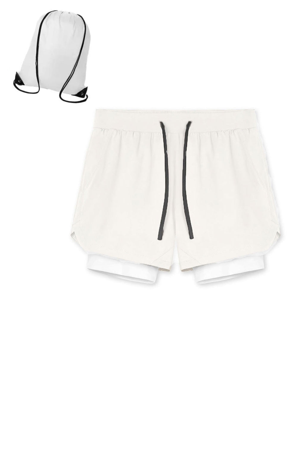 Pantaloni Scurti in Doua Straturi, Elastici si Respirabili, pentru Sala, Fitness sau Sport, Cu 3 Buzunare, Loc de Telefo