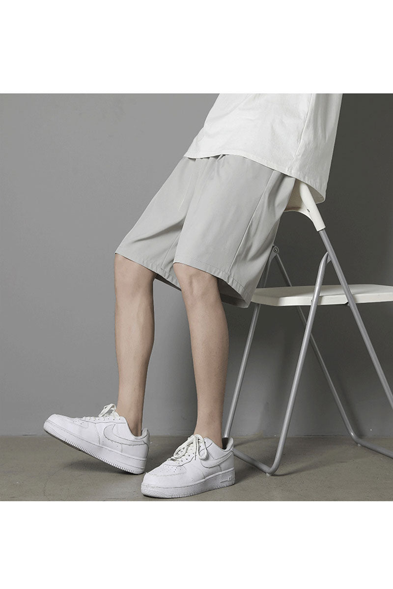 Pantaloni Scurti tip Trei Sferturi pentru Barbati, stil Relaxat, cu 6 Buzunare Largi