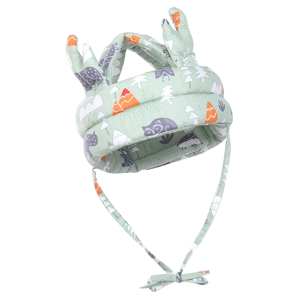 Casca protectie bebelusi, WALALLA, Bumbac, 5-24 luni, Verde