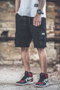 Pantaloni Scurti tip Trei Sferturi pentru Barbati, stil Relaxat, cu 6 Buzunare Largi