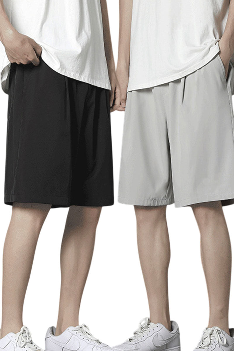 Pantaloni Scurti tip Trei Sferturi pentru Barbati, stil Relaxat, cu 6 Buzunare Largi